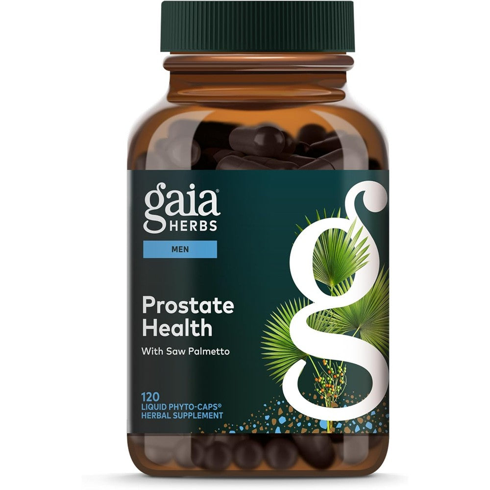 Gaia Herbs Prostate Health 120 liquid capsules front bottle view
