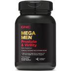 GNC Mega Men Prostate and Virility Multivitamin 90 caplets front bottle view
