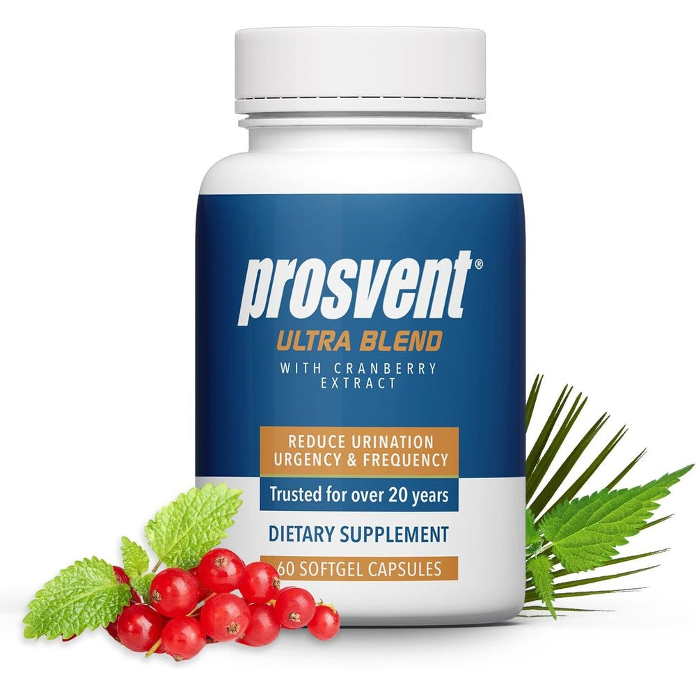 Prosvent Advanced Prostate Support Ultra bottle front view for men's health