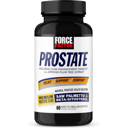 Force Factor Prostate Supplement front view bottle for men health