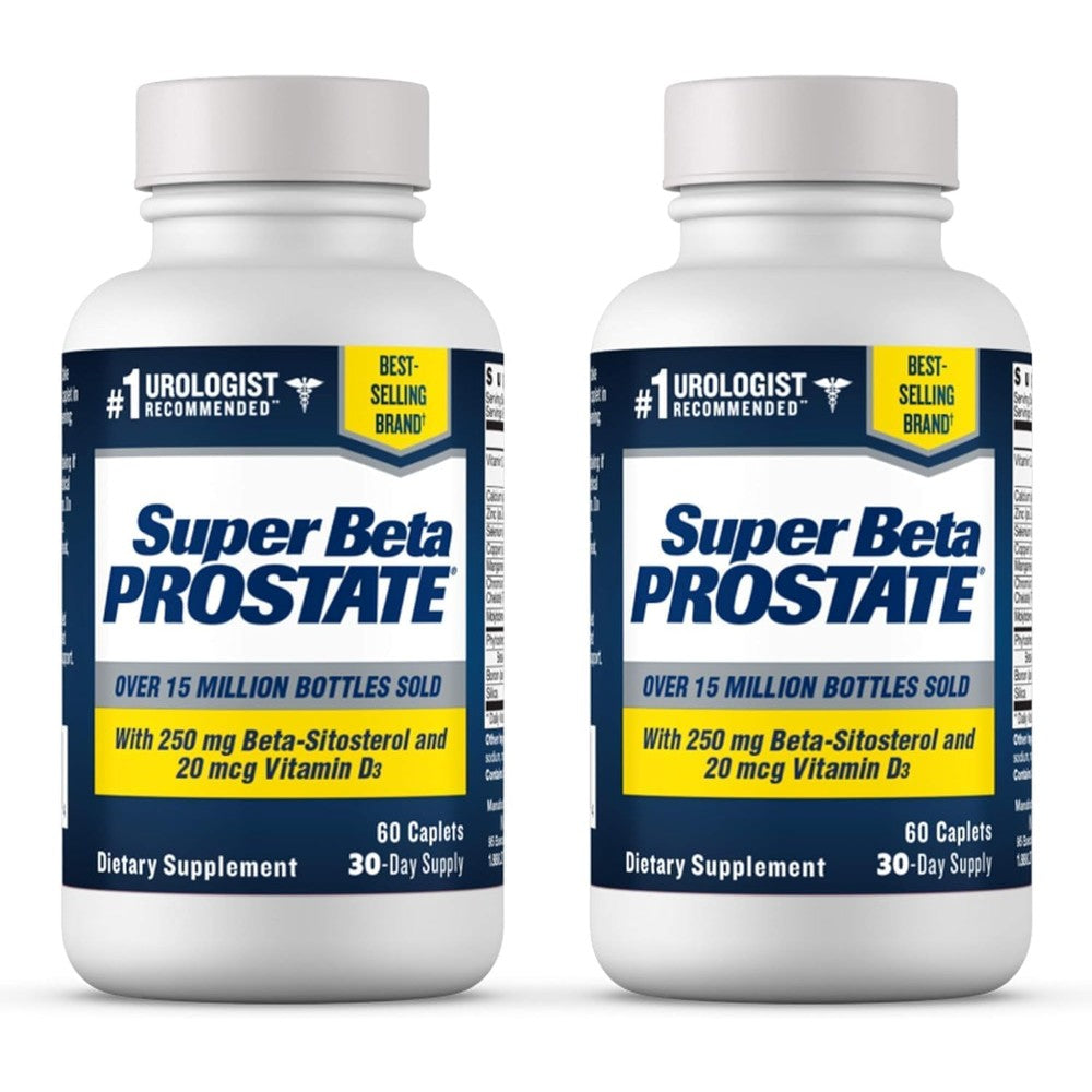 New Vitality Super Beta Prostate Support Supplement front view packaging for mens health