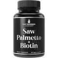 Hair Thickness Maximizer Saw Palmetto and Biotin 60 vegan capsules front view bottle showing natural hair growth formula