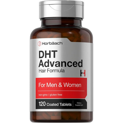 Horbaach DHT Advanced Hair Formula 120 tablets front view bottle packaging