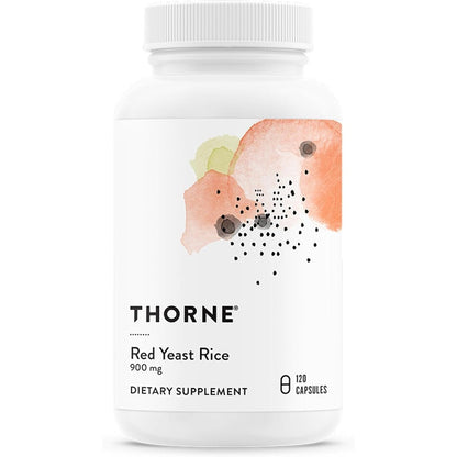 Thorne Red Yeast Rice 120 capsules front bottle view for cholesterol support