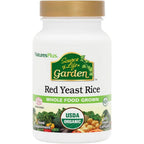 NaturesPlus Source of Life Garden Red Yeast Rice 600 milligrams bottle front view authentic organic heart supplement