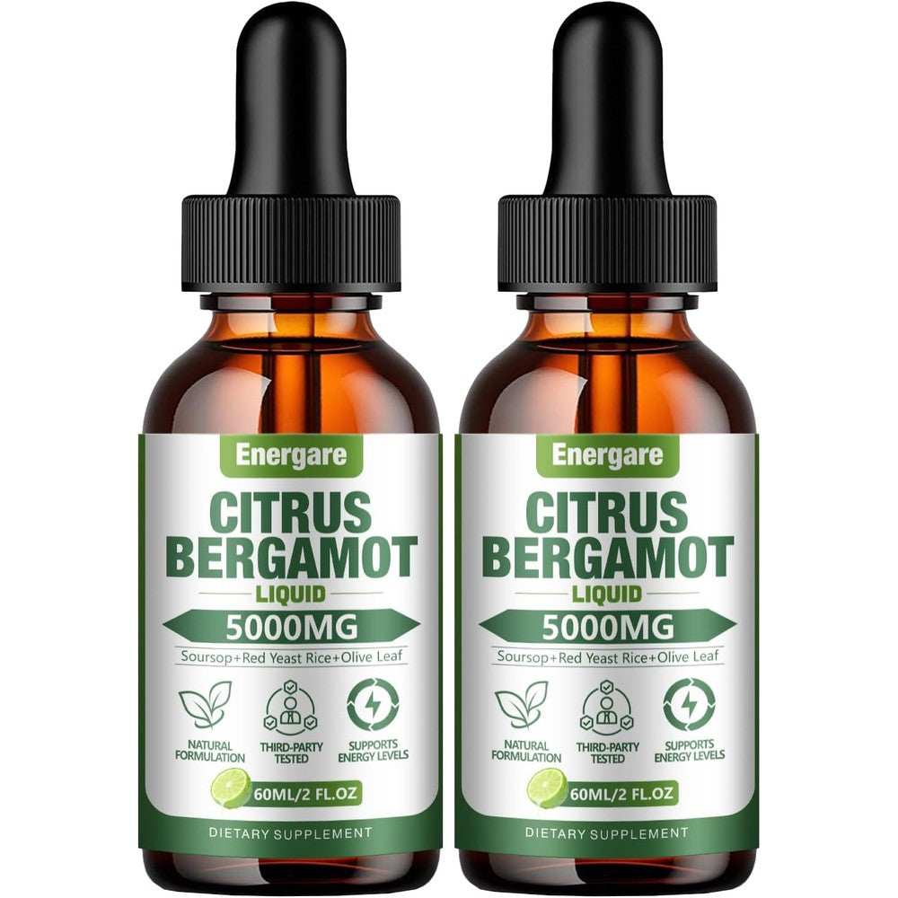 Lickshine Energare Citrus Bergamot Liquid Drops front view bottle