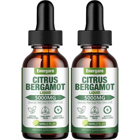 Lickshine Energare Citrus Bergamot Liquid Drops front view bottle