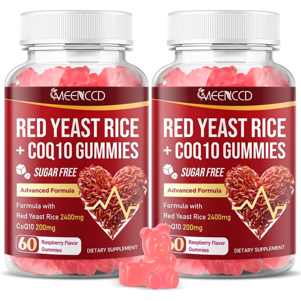 Meenccd Red Yeast Rice and CoQ10 Gummies front packaging