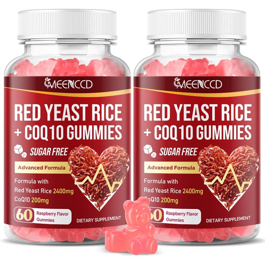 Meenccd Red Yeast Rice and CoQ10 Gummies front packaging