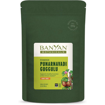 Banyan Botanicals Punarnavadi Guggulu Powder front view packaging
