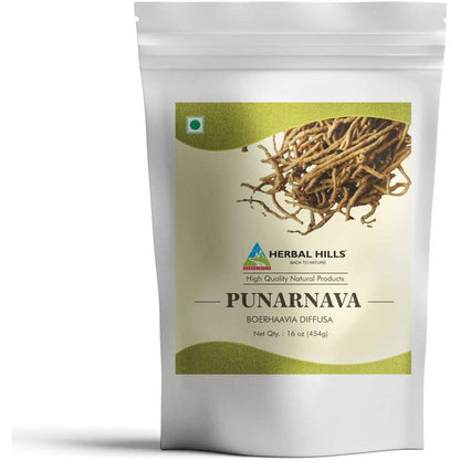 Herbal Hills Punarnava Boerhavia Diffusa Herbal Root Powder 454 grams front package view