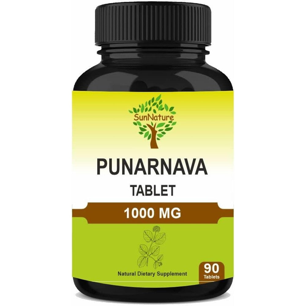 SunNature Punarnava 1000mg dietary supplement bottle front view