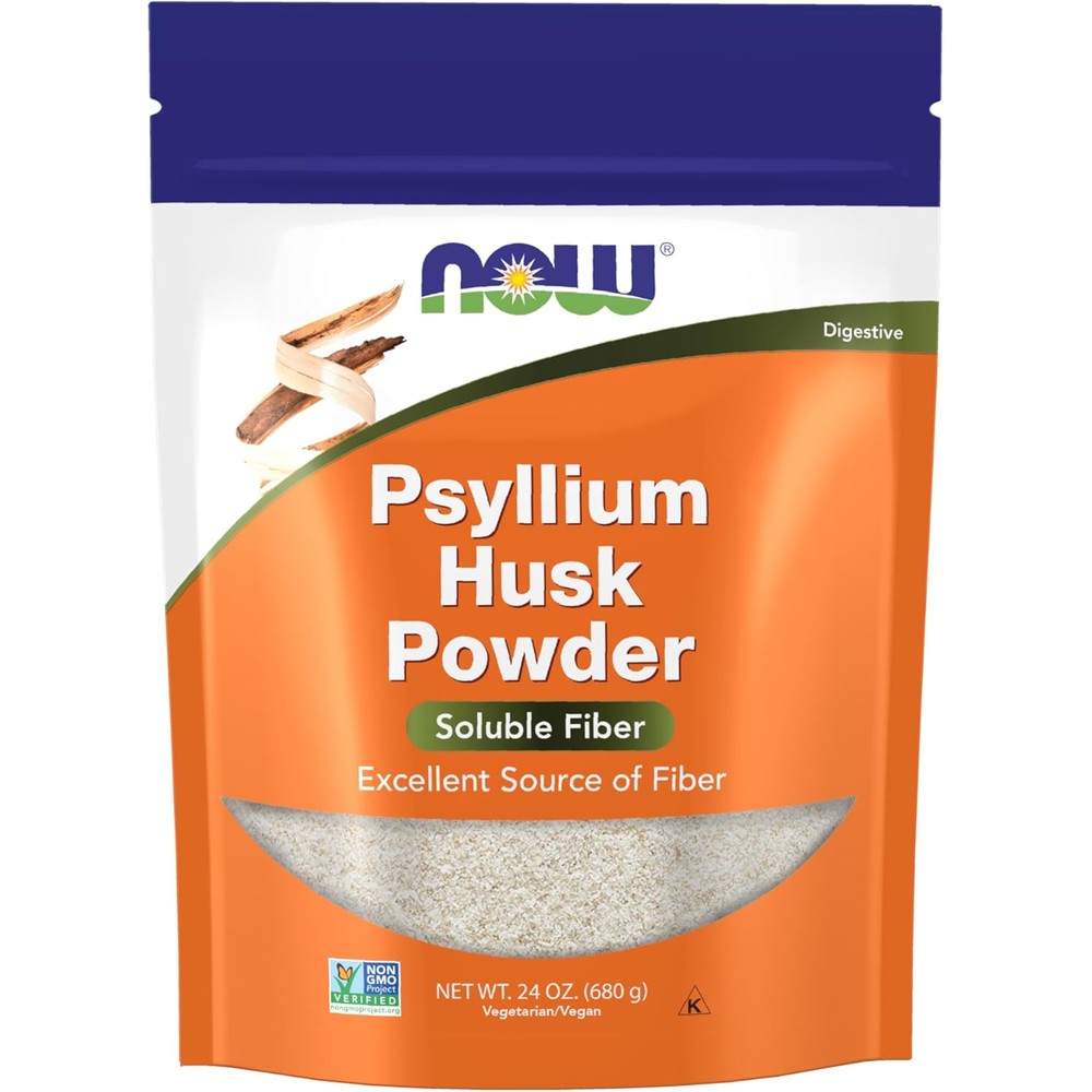 Now Foods Psyllium Husk Powder 24 Ounce front packaging view