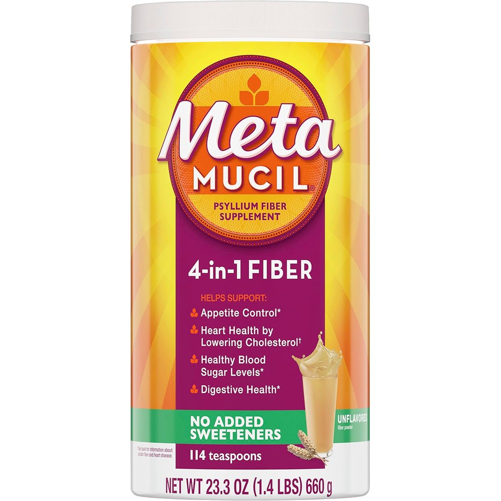 Metamucil 4-in-1 Psyllium Husk Powder front view