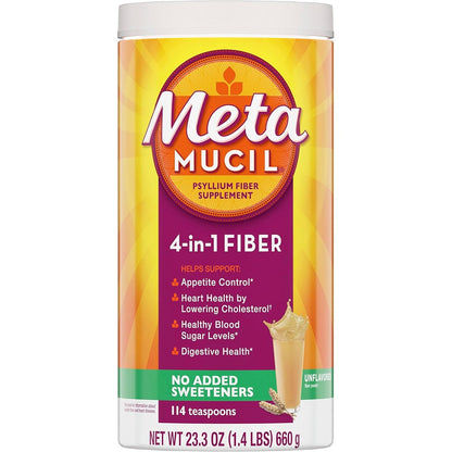 Metamucil 4-in-1 Psyllium Husk Powder front view