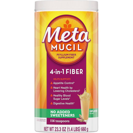 Metamucil 4-in-1 Psyllium Husk Powder front view
