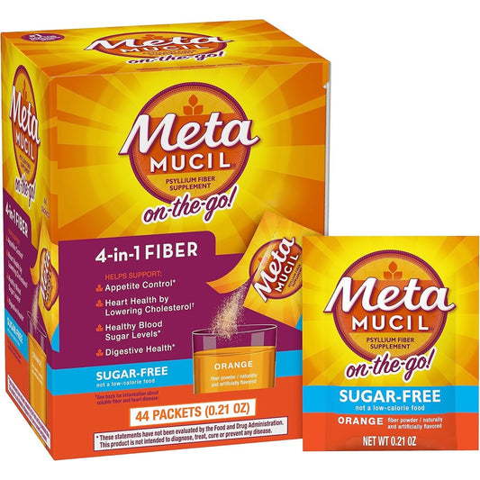 Metamucil Psyllium Husk Orange Packets front view