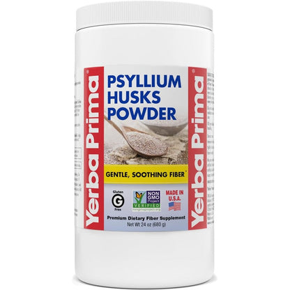 Yerba Prima Psyllium Husk Powder 24 ounce container front view