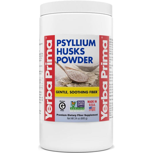 Yerba Prima Psyllium Husk Powder 24 ounce container front view