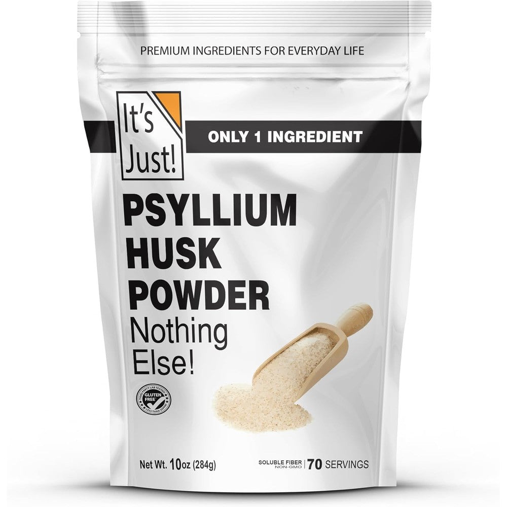 It's Just! Psyllium Husk Powder 10 Ounce front packaging