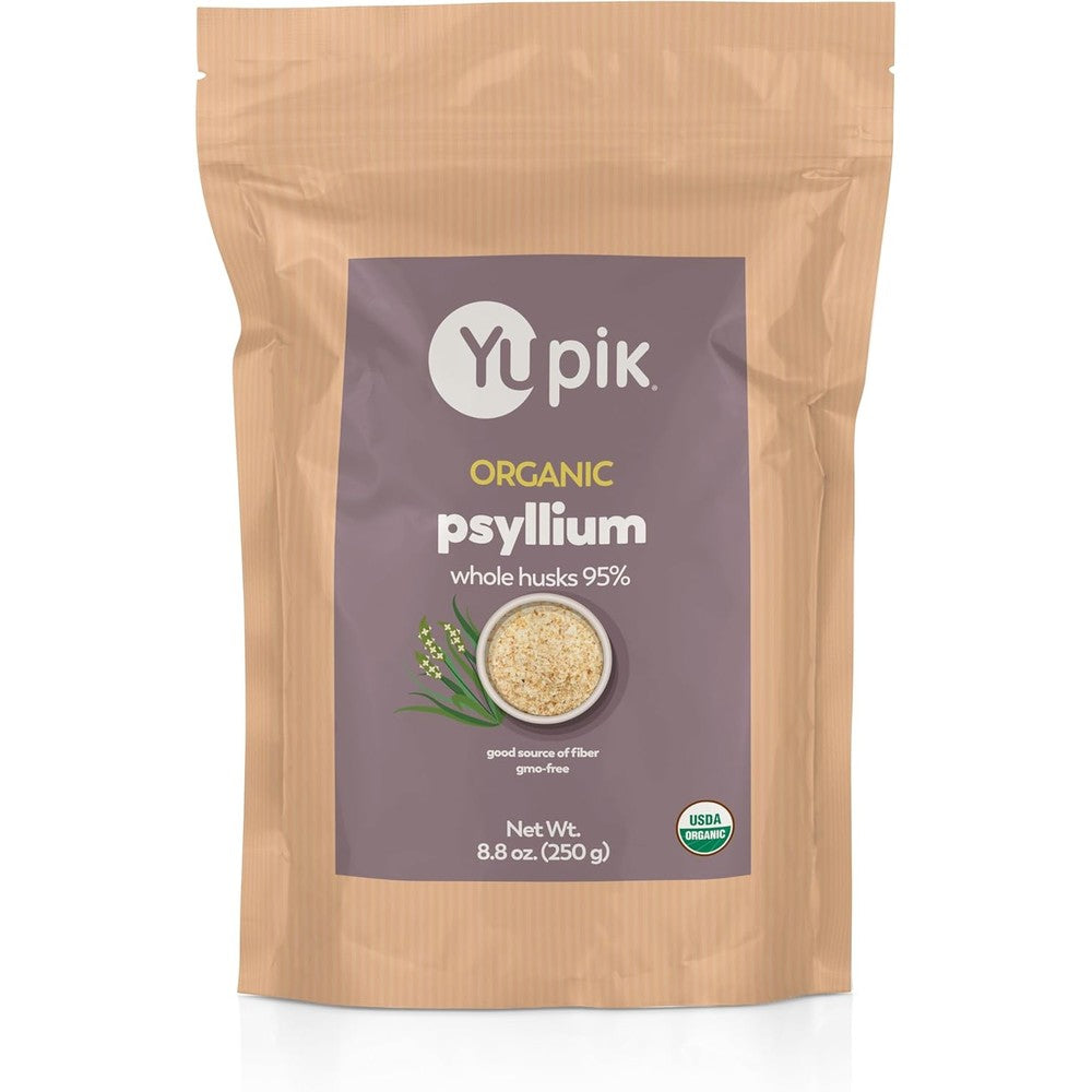 Yupik Organic Whole Husk Psyllium 8.8 Ounce front view