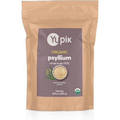 Yupik Organic Whole Husk Psyllium 8.8 Ounce front view