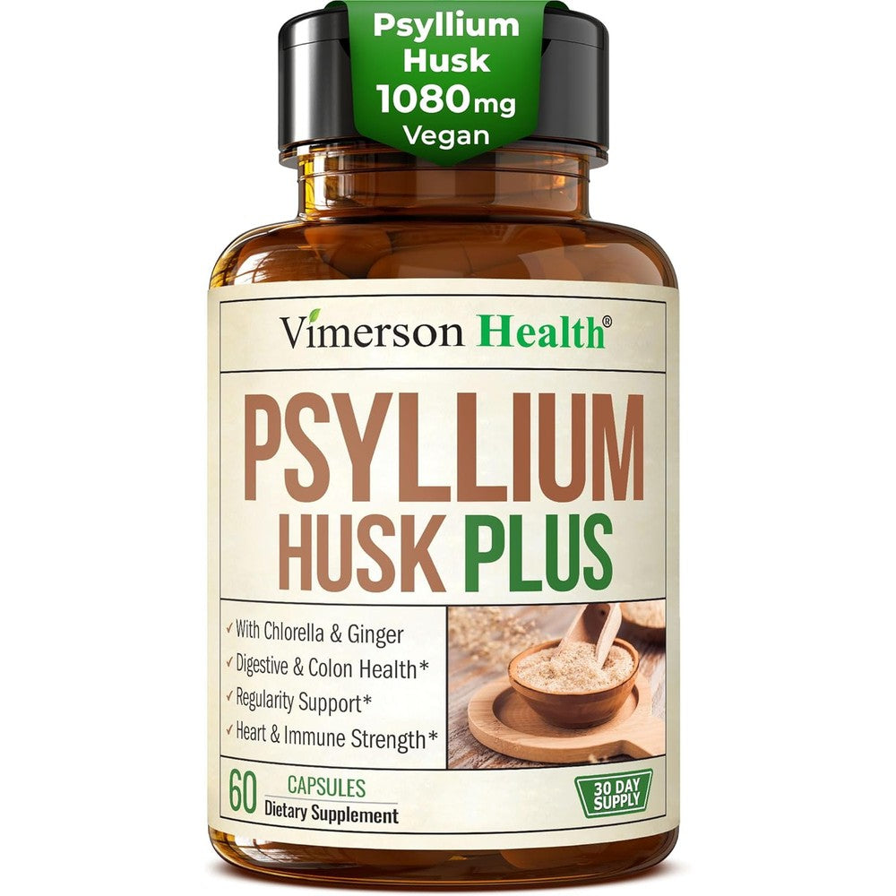 Vimerson Health Psyllium Husk Fiber Supplement bottle front view