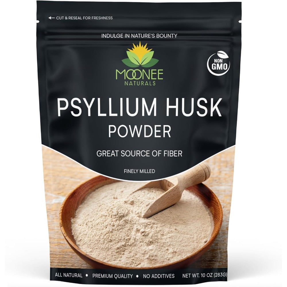 Moonee Naturals Psyllium Husk Powder 10 Ounce front view