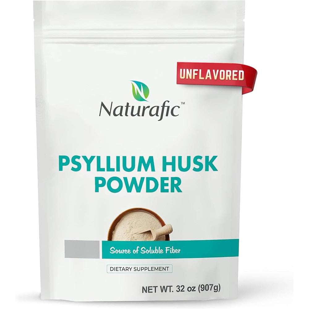 Naturafic Psyllium Husk Powder 32 Ounces front view