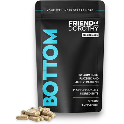 Friend of Dorothy Bottom Fiber Supplement bottle front view