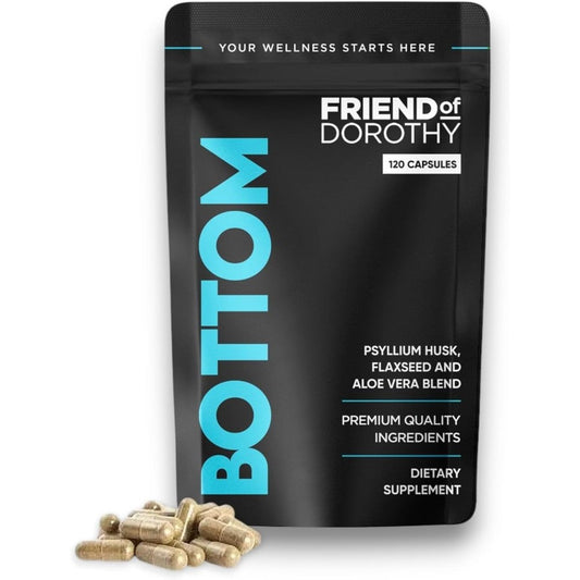 Friend of Dorothy Bottom Fiber Supplement bottle front view