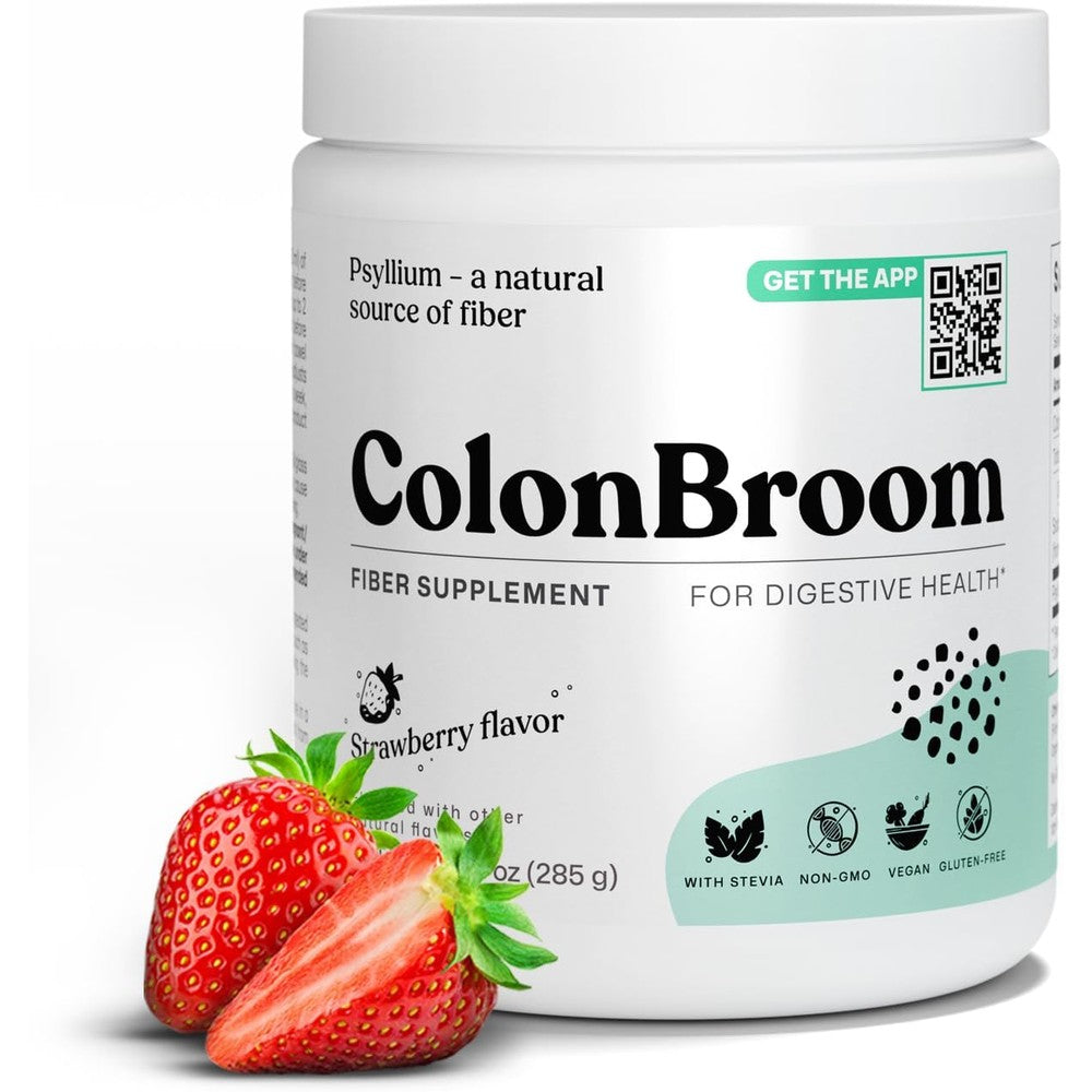 ColonBroom Psyllium Husk Powder Strawberry front view