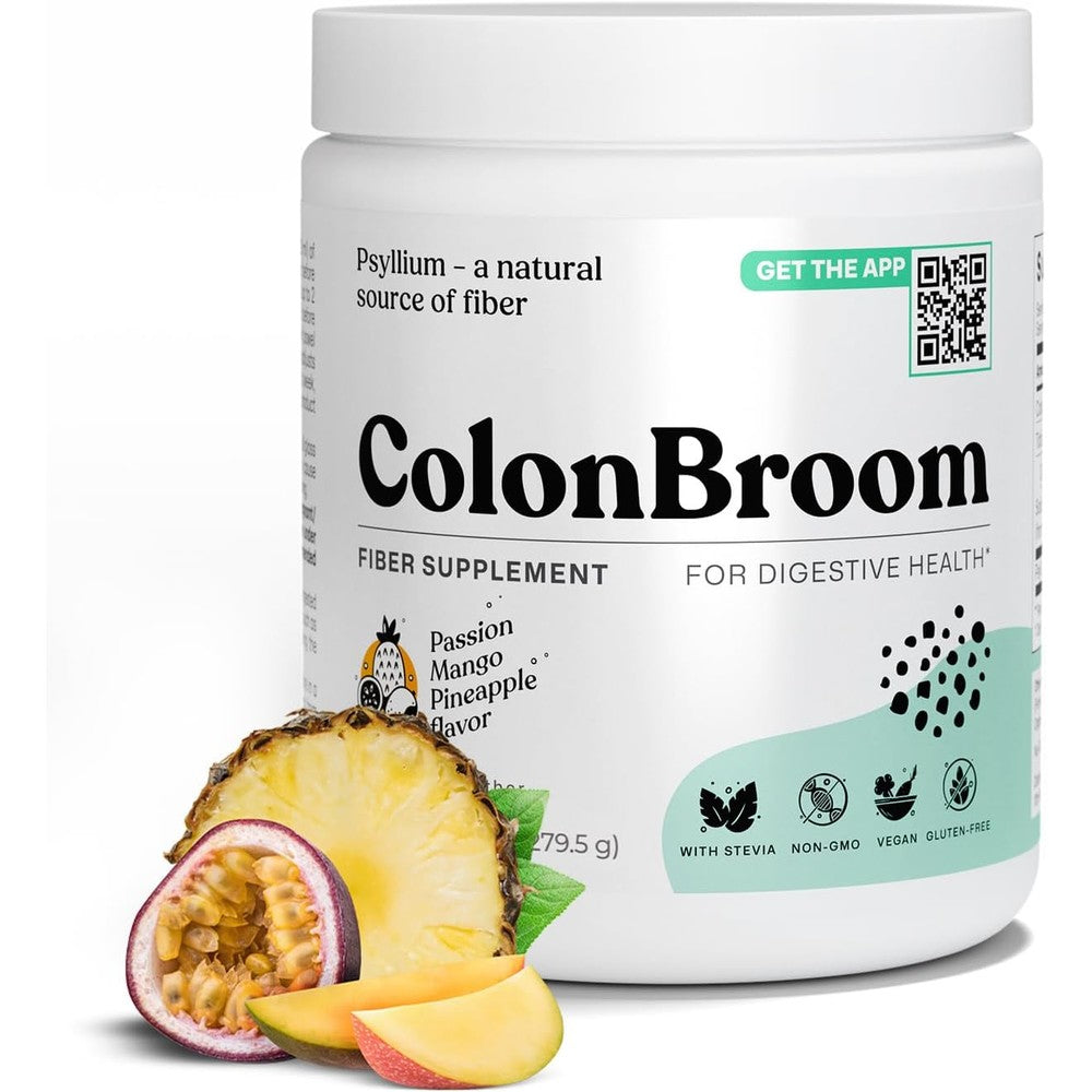 ColonBroom Psyllium Husk Powder Tropical Fruits front view