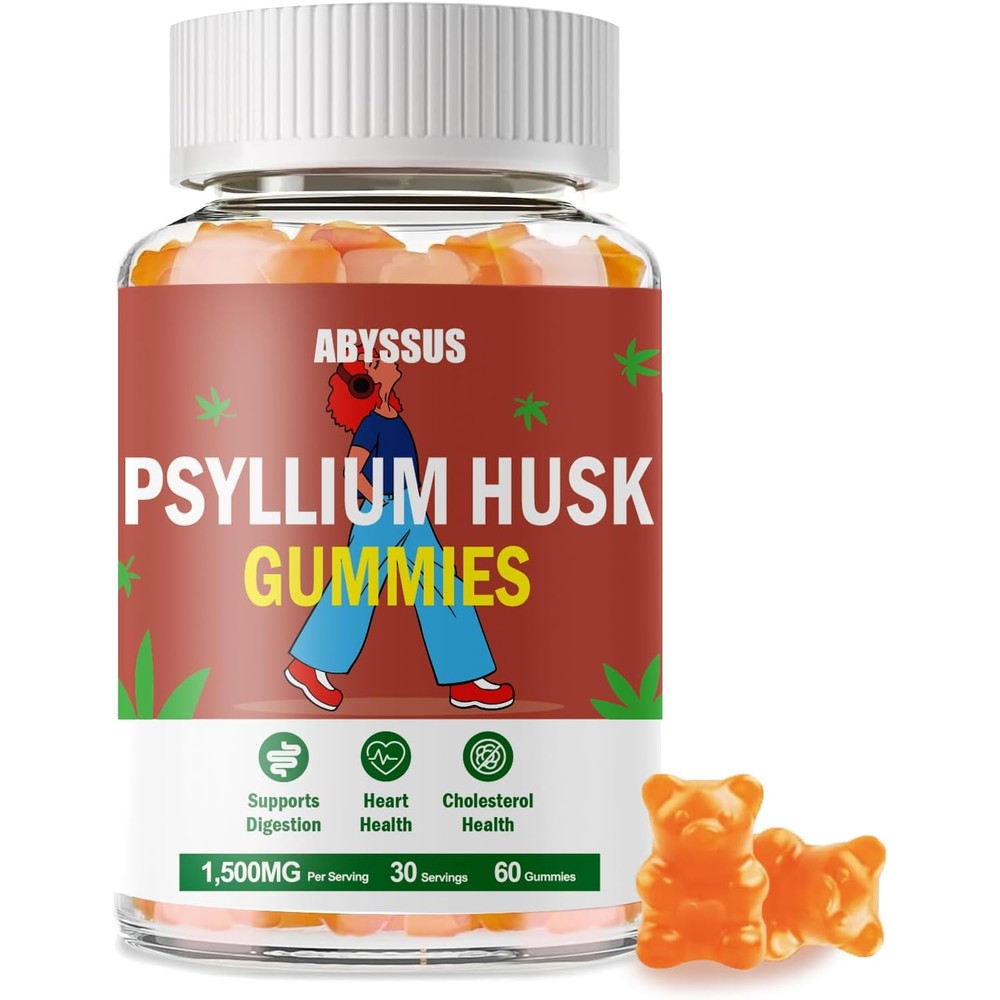 Abyssus Psyllium Husk Gummies 1500mg front packaging view