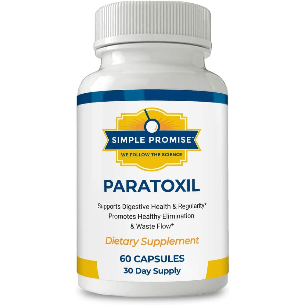 Simple Promise Paratoxil gut cleanse 60 capsules front view