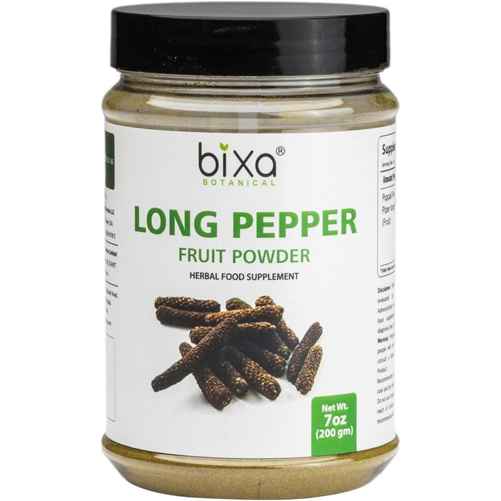 Bixa Botanical Long Pepper Powder Pippali front view jar