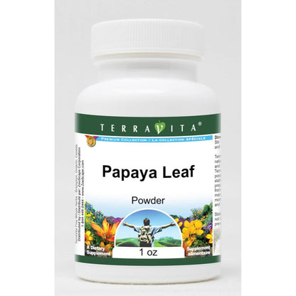 Terravita Papaya Leaf Nutritional Powder front bottle view