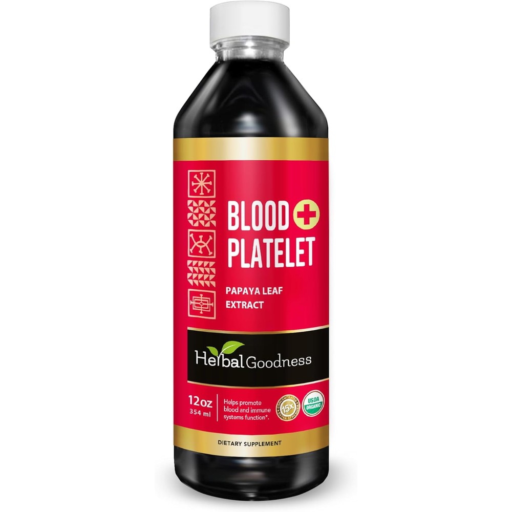 Herbal Goodness Papaya Leaf Liquid Blood Cleanse Formula front view