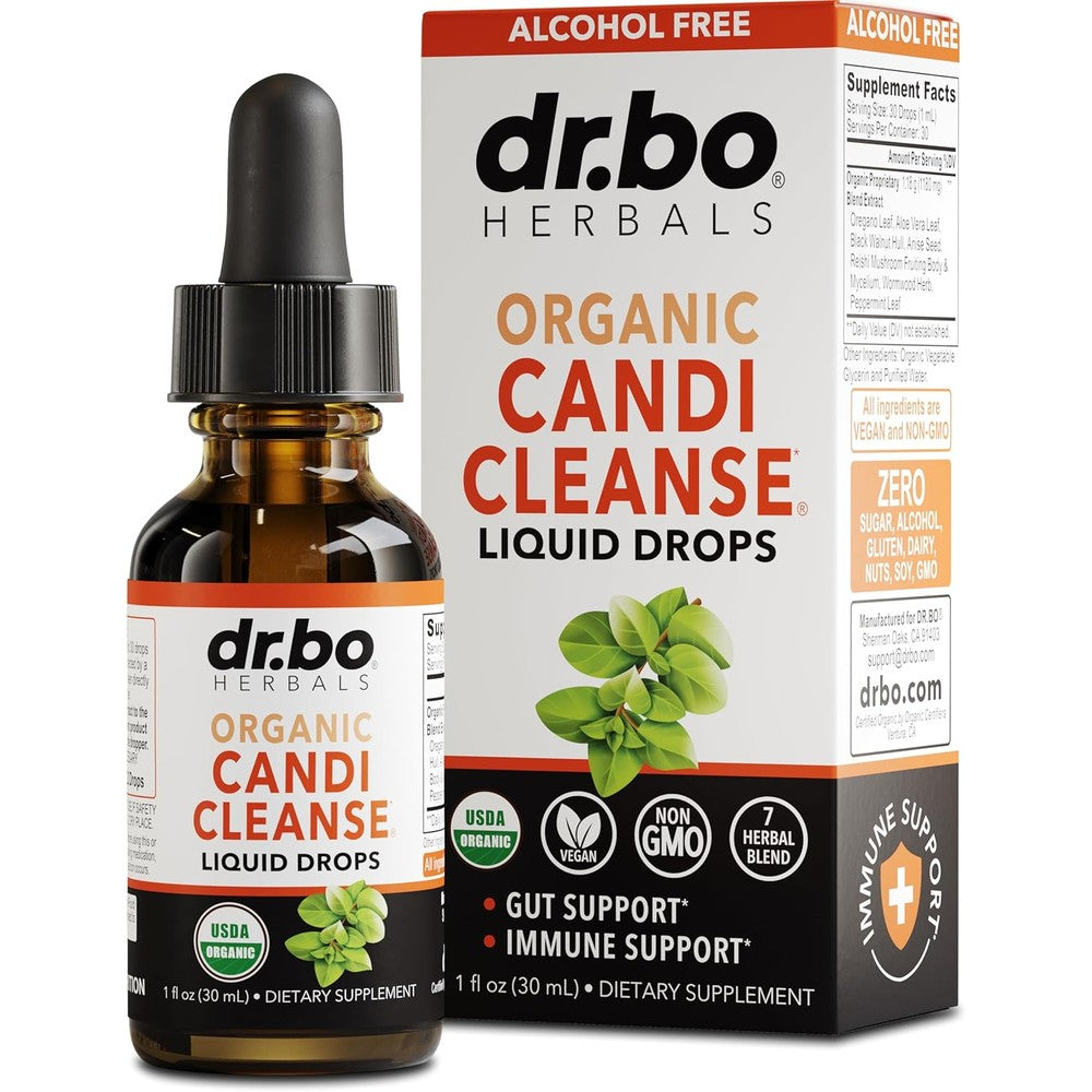 Dr. Bo Candi Cleanse Support Supplement Liquid Drops front bottle view