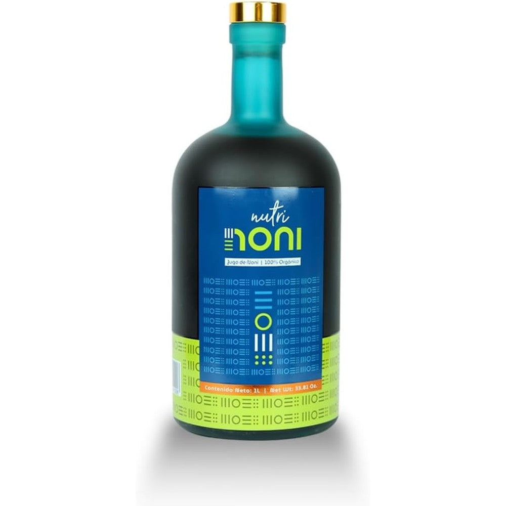 Nutri Noni Pure Organic Noni Drink Juice front view bottle for immune support.
