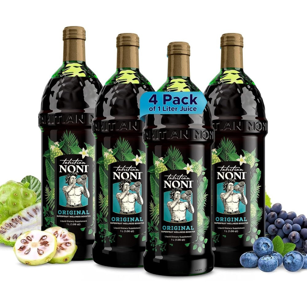 Tahitian Noni Juice by Morinda 4 pack front view authentic wellness drink