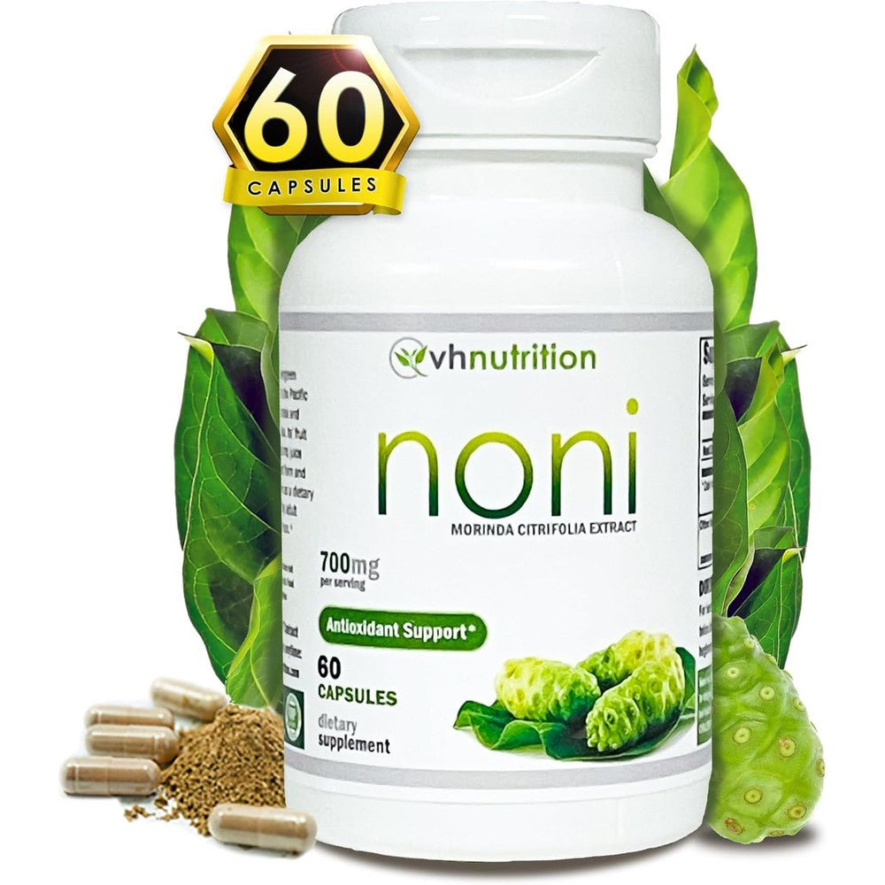 VH Nutrition Noni Capsules 700mg 60 count bottle front view showing product labeling