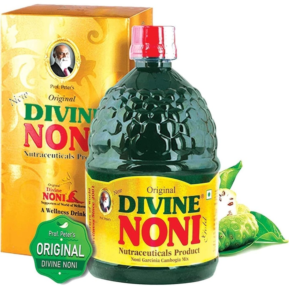 Divine Noni METROL Noni Gold Healthy Juice 400 Milliliters bottle front view showcasing authentic immunity booster health drink liquid concentrate