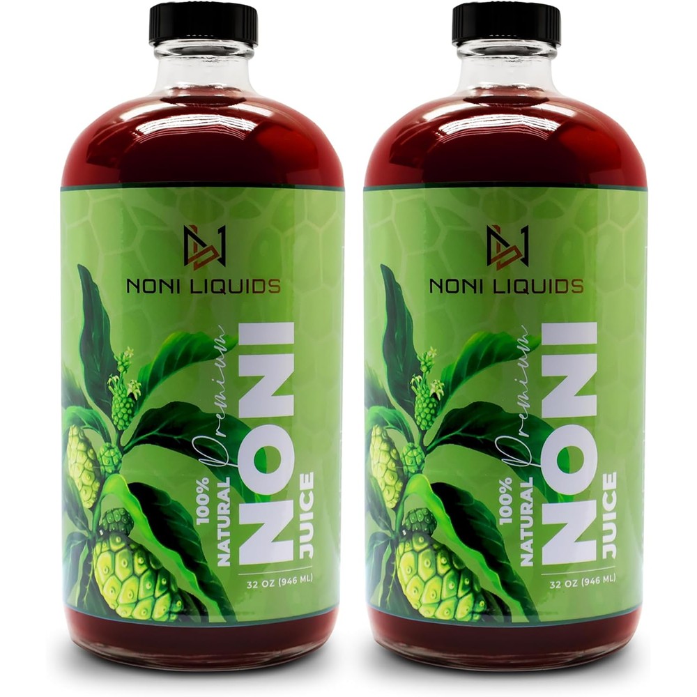 Noni Liquids Pure Hawaiian Noni Juice 2 pack front view authentic immune booster supplement
