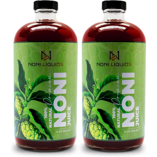 Noni Liquids Pure Hawaiian Noni Juice 2 pack front view authentic immune booster supplement