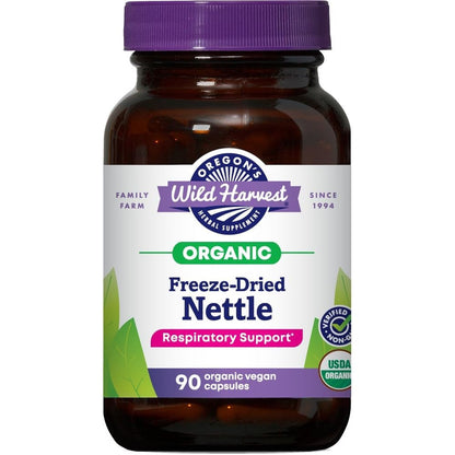 Oregon's Wild Harvest Organic Nettle 600mg bottle front view