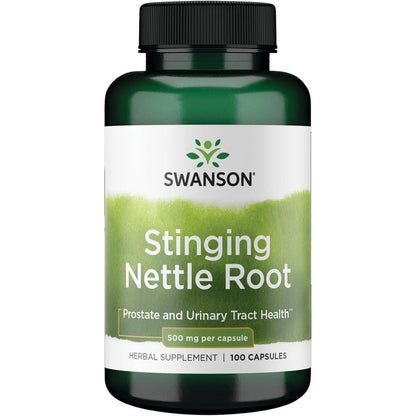 Swanson Stinging Nettle Root 500 mg 100 Capsules front view
