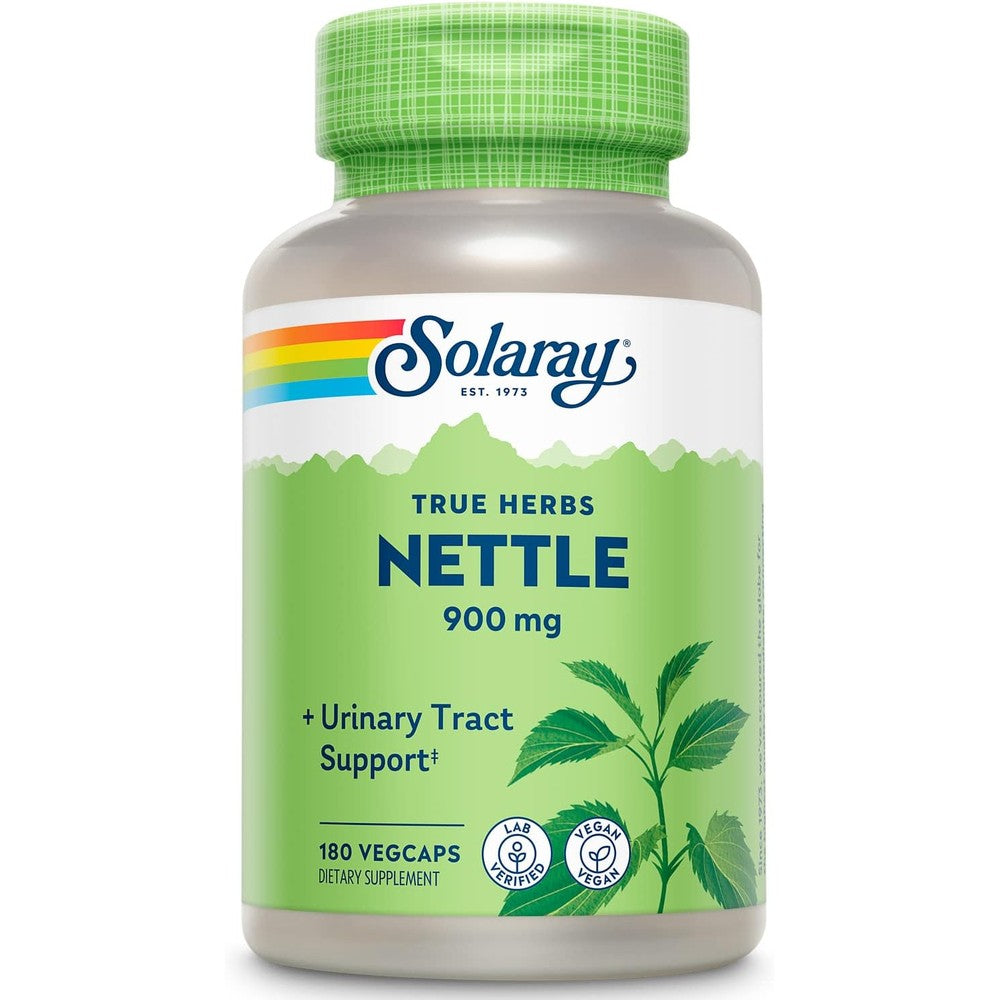 Solaray Nettle Leaf 450mg 180 Capsules Front View