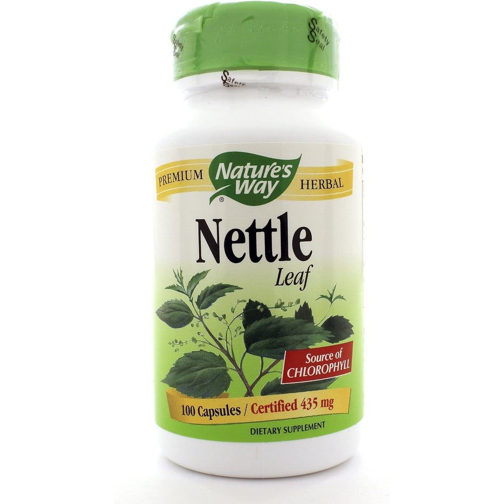 Nature's Way Nettle Herb 435mg 100 capsules front label view