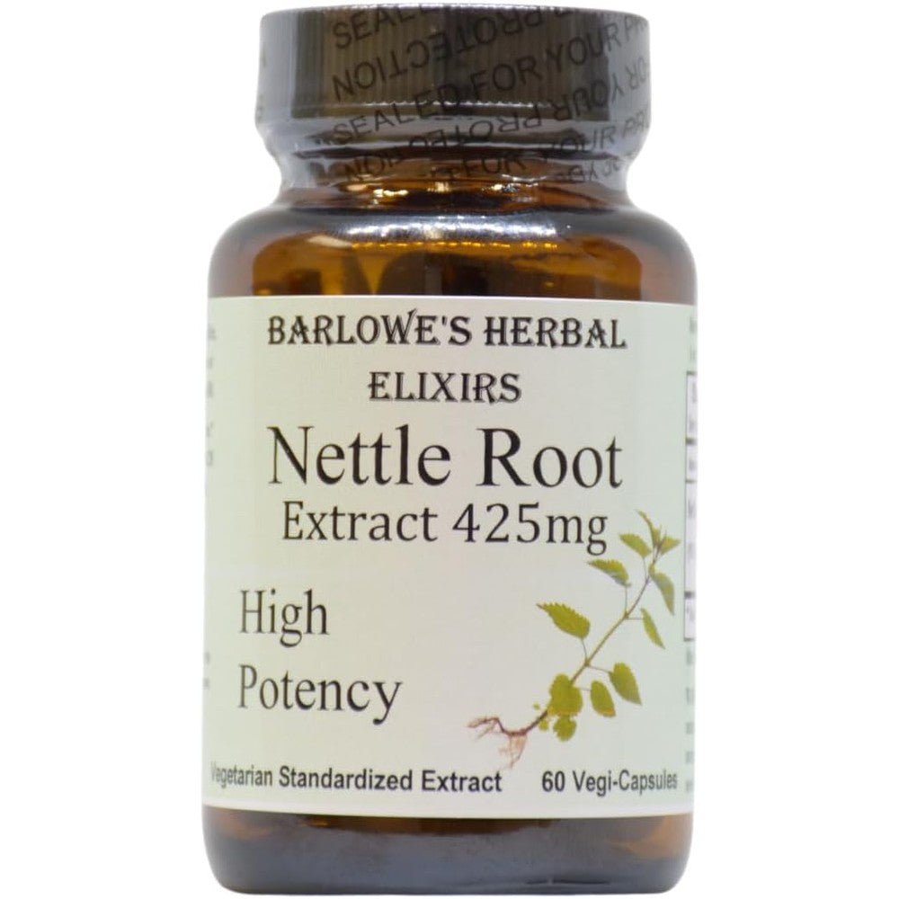 Barlowe's Herbal Elixirs Nettle Root Extract bottle front view